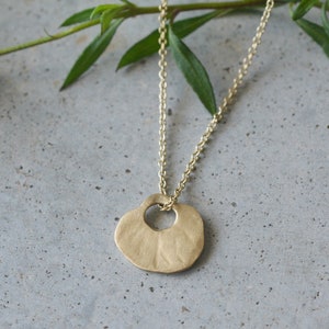 14K Yellow Gold Chain Necklace, 14k Solid Gold Pendant Chain, thin gold necklace, unique necklaces for women, minimalist necklace, netamit image 1