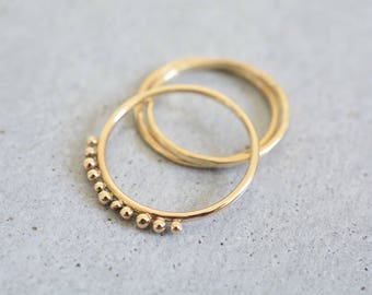 Minimalist ring, solid gold ring, free shipping, delicate gold ring, 14k gold simple ring, wedding ring, engagement ring, stackable rings