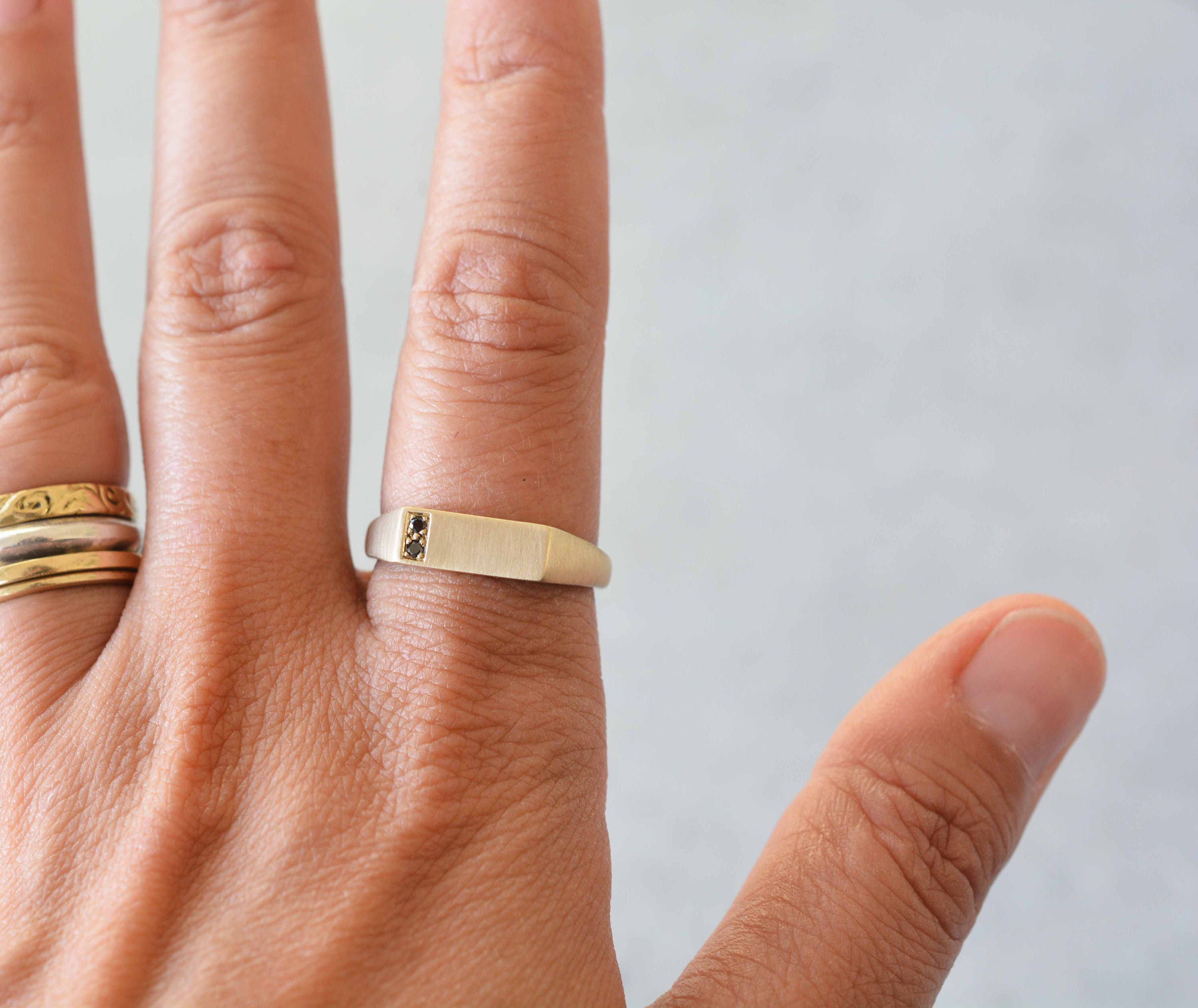 Black Diamonds Wedding Band Black Diamonds Ring Black Diamonds