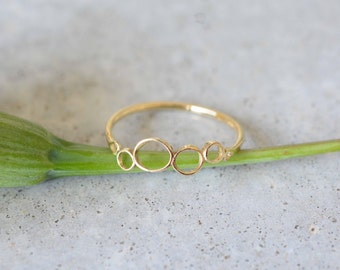 Delicate gold ring, 14k gold simple ring, wedding ring, gold thin ring, stackable rings, minimalist ring, solid gold ring, 14k solid gold