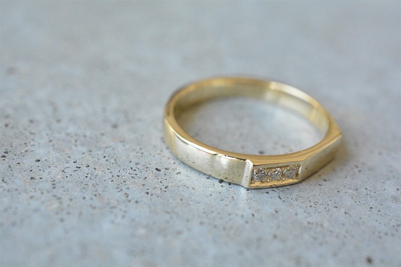 14k Gold Diamond Ring14k Gold Engagement Ringdiamond Ring - Etsy Israel