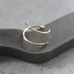 14k Gold nose ring, Solid gold nose ring, Gold nose ring, 14k Tiny gold nose ring, Tiny gold nose stud, Nose ring stud, 14K Dainty nose ring