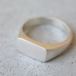 Sterling Silver Signet Ring, Signet Ring, Seal Ring, Solid