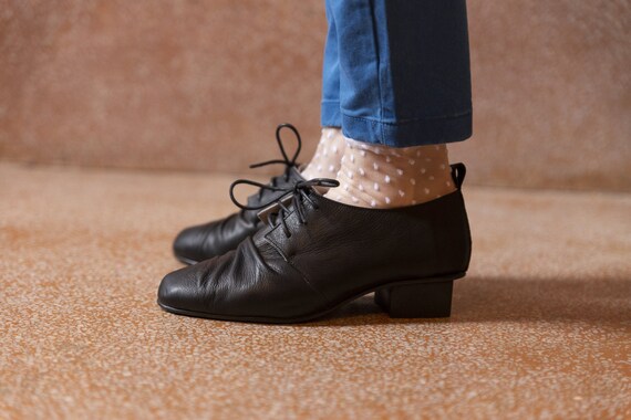 womens block heel oxfords