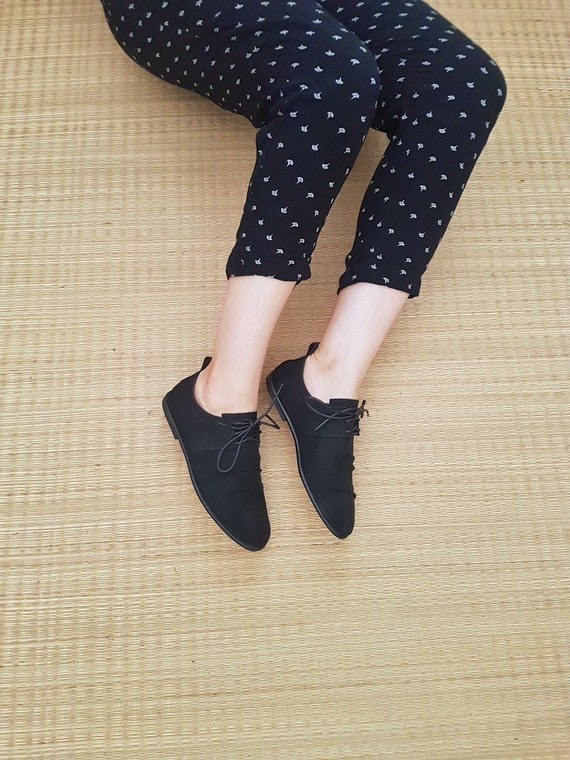 canvas derby shoes