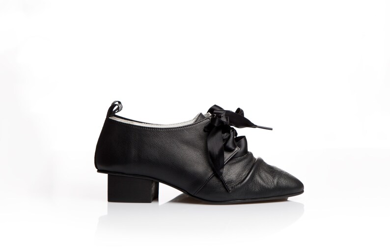 chunky heel derby shoes