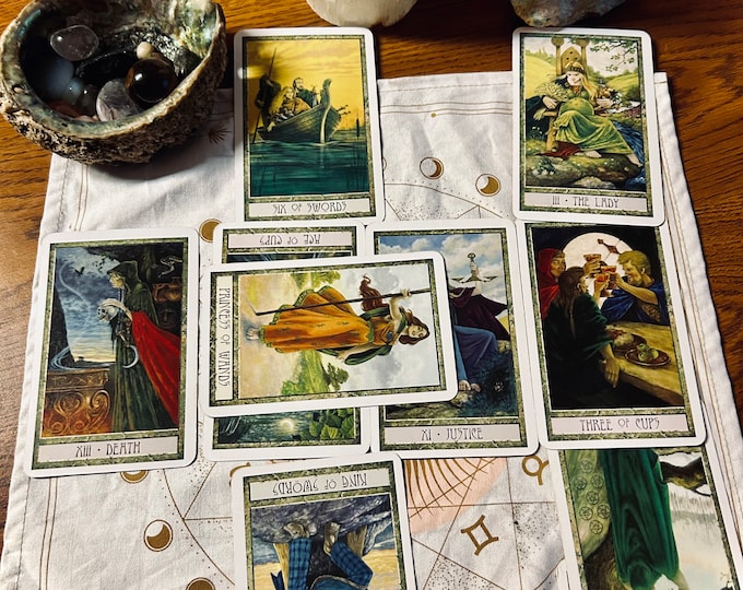 Featured listing image: The Chalice and Wand Spread struggles direction