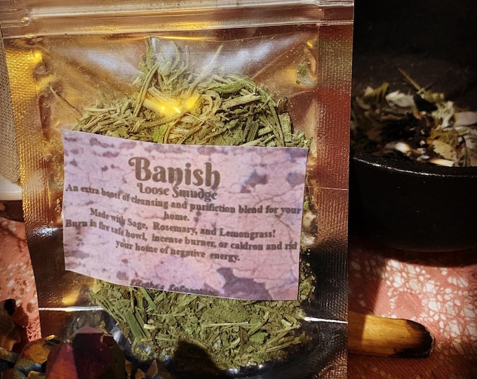 Featured listing image: Banish Loose Smudge incense energy cleanse home cleanse