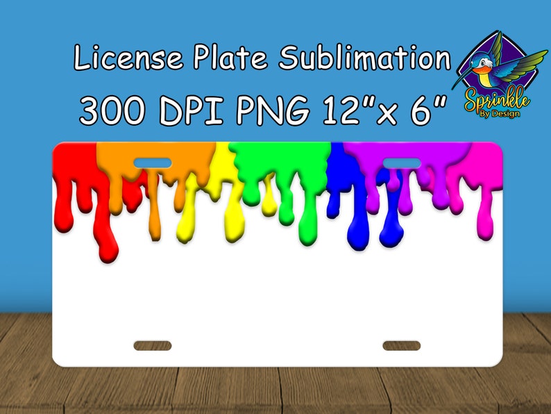 Paint License Plate Sublimation Bundle Etsy