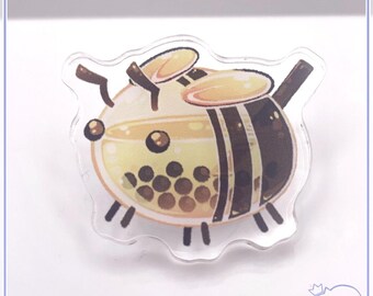 Boba Bee Acrylic Pin
