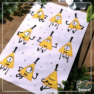 Bill Cipher Sticker Sheet