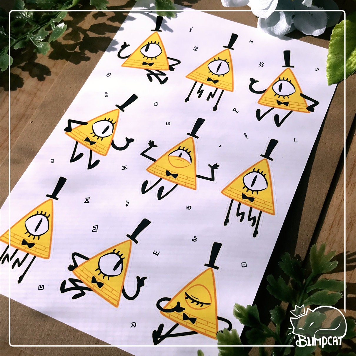 Bill Cipher Sticker Sheet Etsy Canada