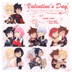 Kingdom Hearts Valentines Charms