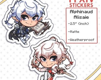 FFXIV Alphinaud & Alisaie Stickers