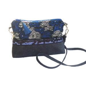 Clutch bag shoulder strap in jeans Bild 3