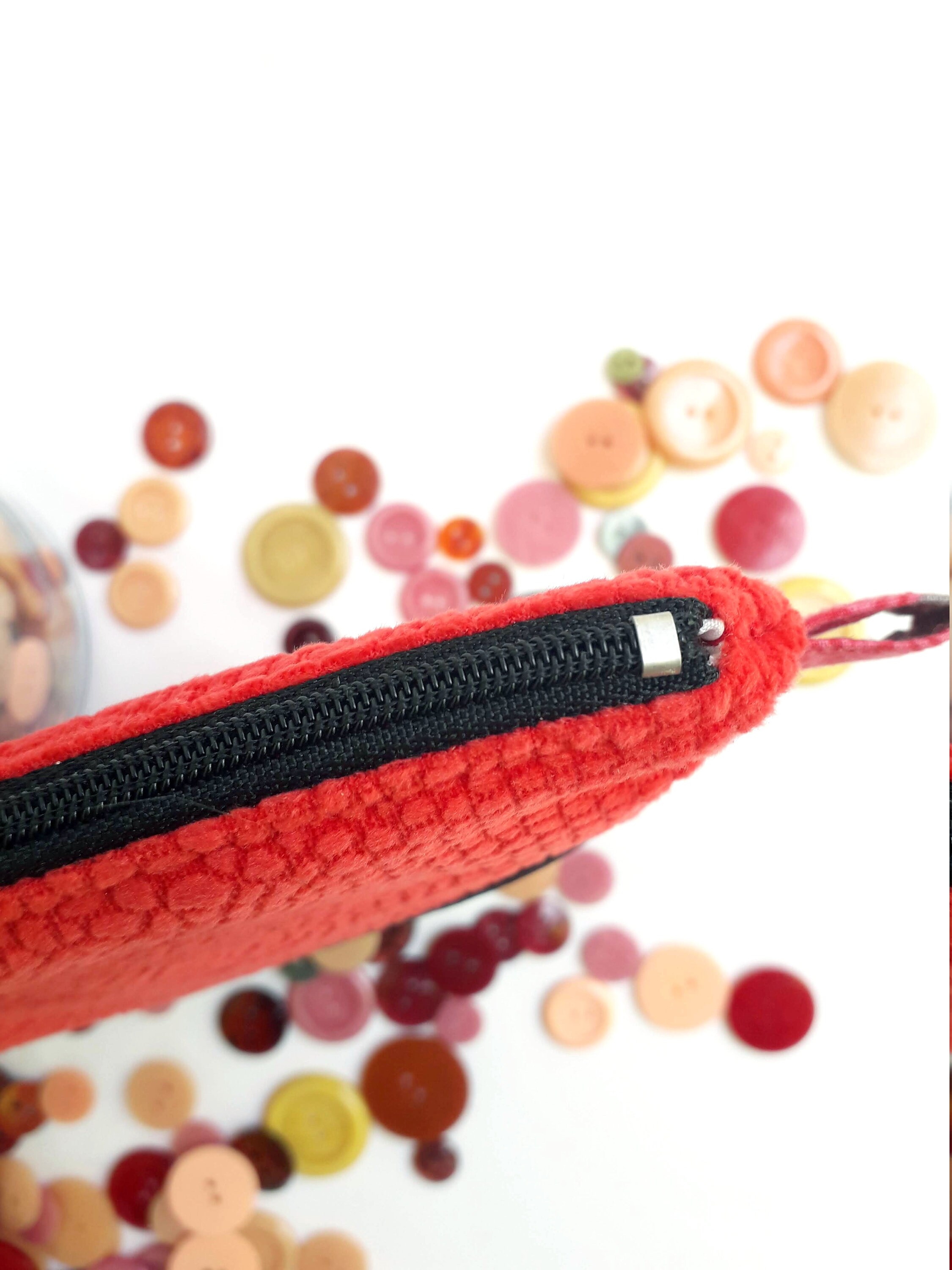 Pochette trousse de sac su?�dine rouge velours ?�toile noire - Etsy France