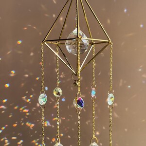 Sun Crystal Suncatcher, Rainbow Maker, Home Decor, Window Prisma Hanging Decor, Room Decor