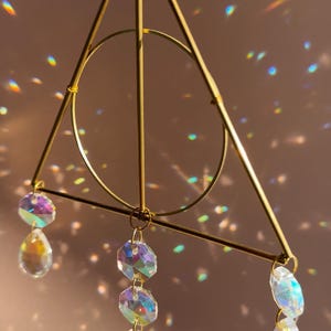 Sun Crystal Suncatcher, Rainbow Maker, Home Decor, Window Prisma Hanging Decor, Room Decor