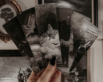 Gothic Fine Art Bookmarks | Dark Academia Bookmarks | Bookish Gifts