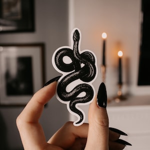 Snake Illustrated Vinyl Sticker