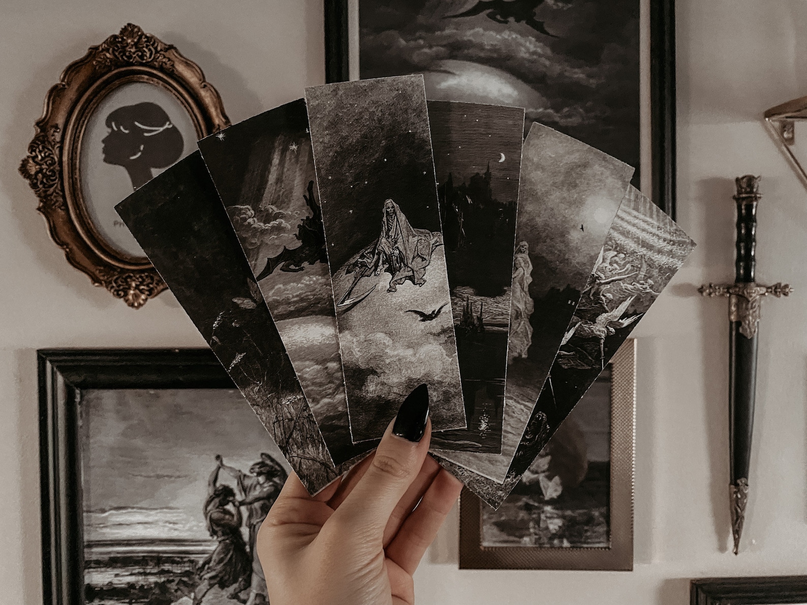 Aesthetic Bookmarks Dark Academia Fine Art Bookmarks - Etsy