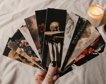 Aesthetic Bookmarks | Dark Academia Fine Art Bookmarks | Bookish Gifts