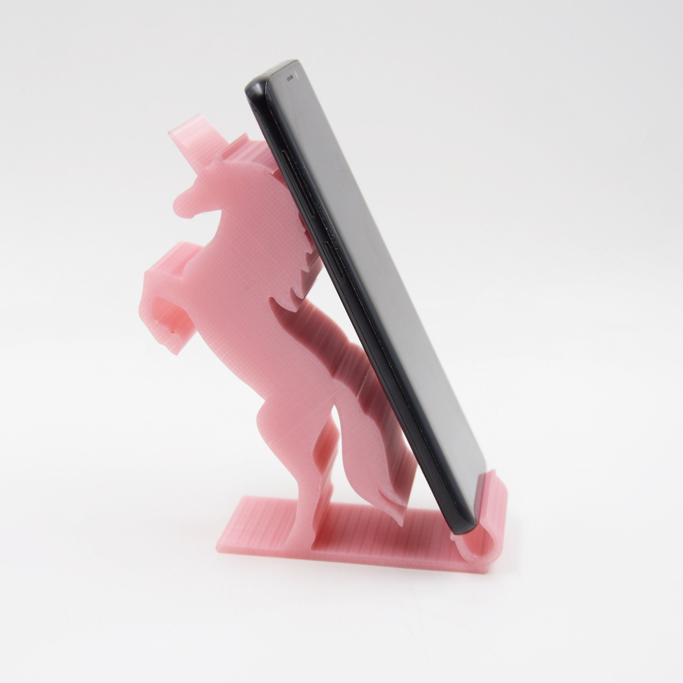 3d Printed Pink Unicorn Phone Stand Mobile Phoneiphone - Etsy