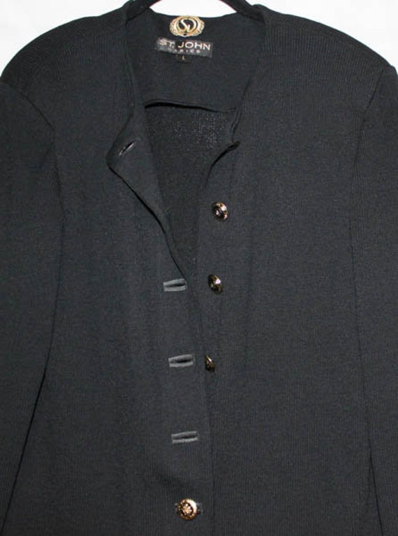St John Knits Classic Long Blazer, Size Large, 6 B