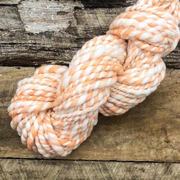 Handspun Thick and Thin Wool Yarn