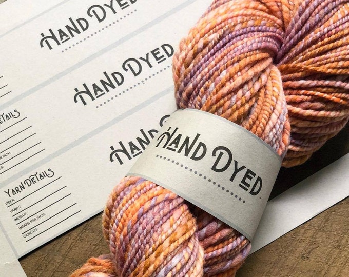 PRINTABLE Yarn Skein Wrap Label