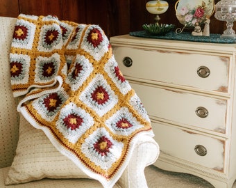 PATTERN ONLY - The Roxie Blanket - Crochet Blanket Pattern