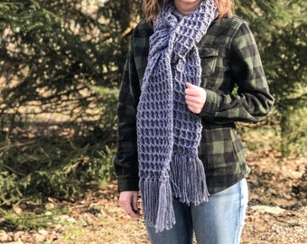 PATTERN ONLY | Waffle Stitch Scarf | Crochet Pattern