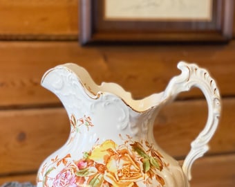 Antique, Empire Pottery, Trenton New Jersey, Milk Pitcher