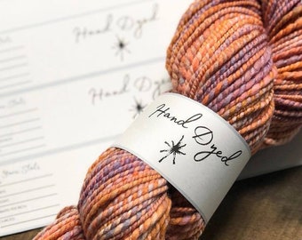 PRINTABLE Yarn Skein Wrap Label - Hand Dyed