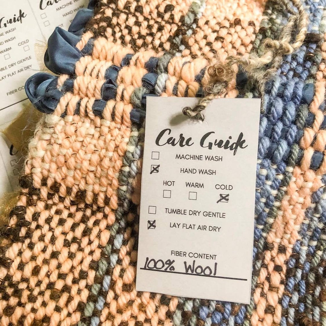 PRINTABLE Care Guide Label - Hand Knit Labels - Etsy