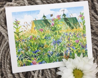 Fine Art Print Greeting Card - Blank - Wildflower