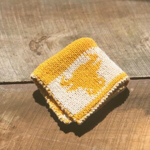 PATTERN ONLY - Double Knit Farmhouse Washcloth - Cow