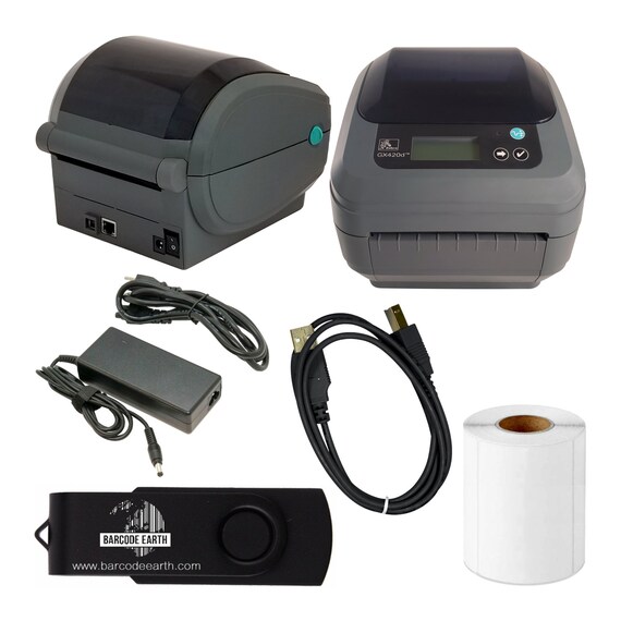 Zebra GX420d Thermal Label Printer with and USB Etsy