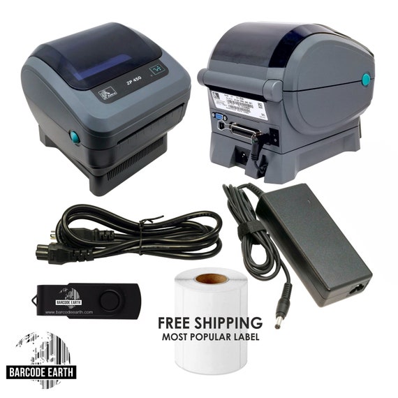 Zebra ZP 450 ZP450 Thermal Label Barcode Printer with Labels Etsy