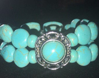 Turquoise Bead Bracelet