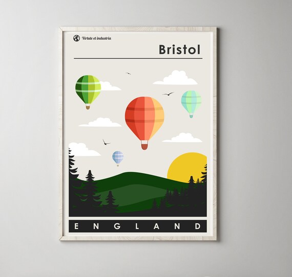 Bristol Travel A1 A2 A3 A4 A5 Vintage Art Print Poster