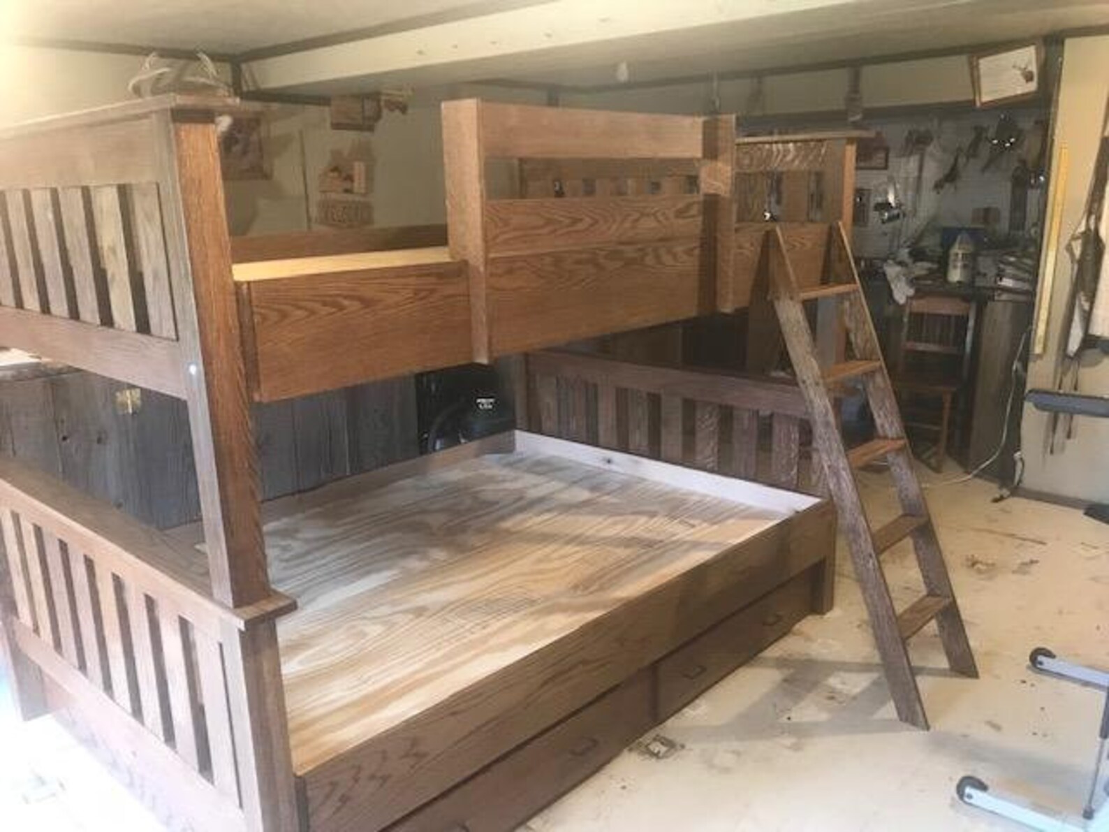 Queen Over Queen Loft Bed / Bunk Beds Etsy