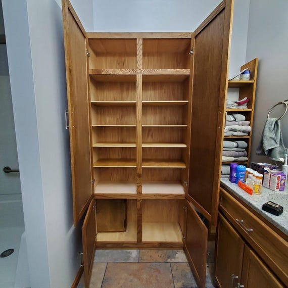 Custom Solid Wood Bookshelf — Magazine Rack, Book Organizer & Display Shelf | Any Size Built to Order