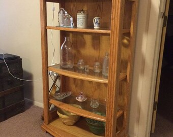 Used oak on sale curio cabinet