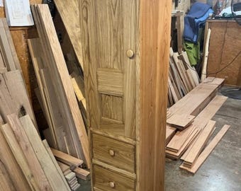 Custom Chimney Cabinet with Drawers – Built-to-order Heirloom Storage Furniture in Your Choice of Wood and Finish.