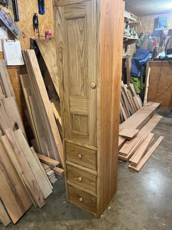 Custom Chimney Cabinet with Drawers – Built-to-order Heirloom Storage Furniture in Your Choice of Wood and Finish.