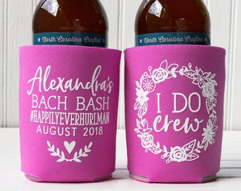 Personalized Bachelorette Party Can Cooler, Wedding Can Cooler, Customized Bridesmaid Favors, Bachelorette Goodie Bag, Insulators | BACH102