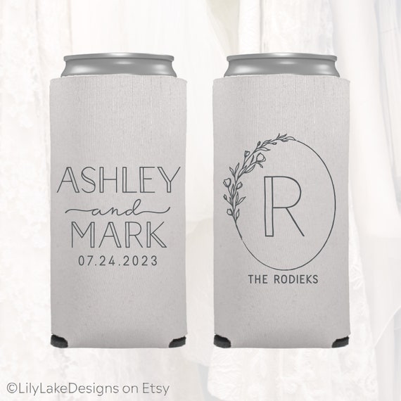 Monogrammed koozies 2025
