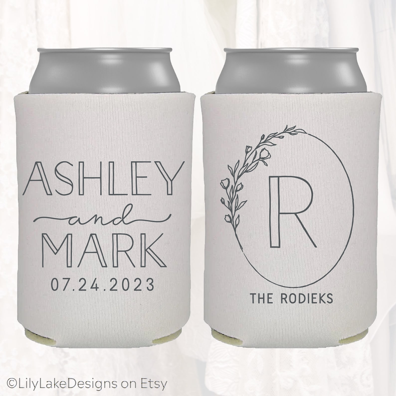 Personalized Wedding Can Cooler Customized Wedding Favors - Etsy