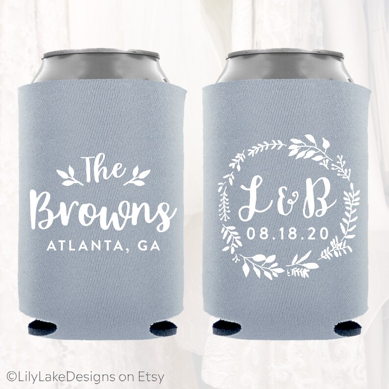 Home Garden Camo Wedding Koozies Personalized Design 754 Lot Of
